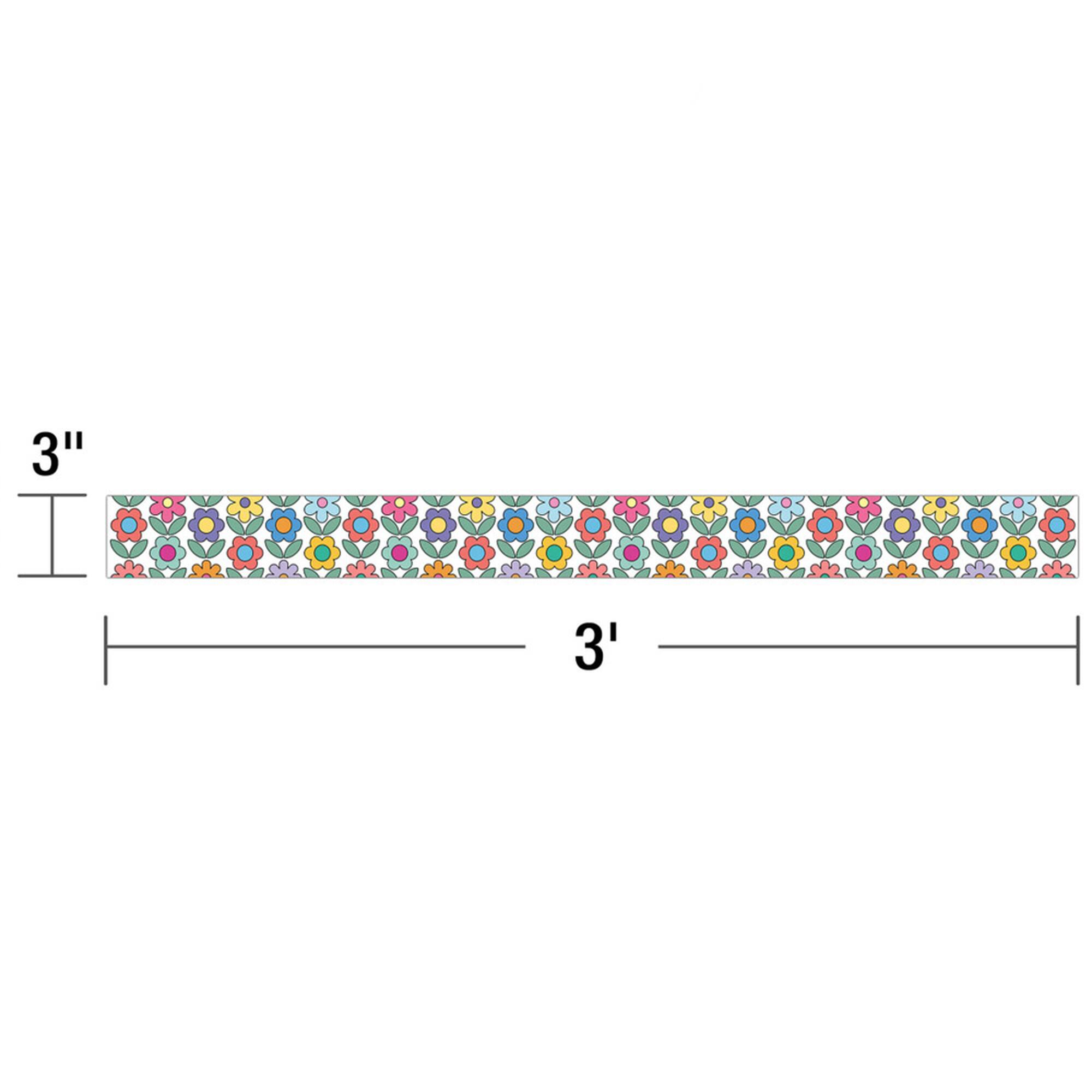 Carson Dellosa® Retro Remix Flowers Straight Borders Sets, 6ct.